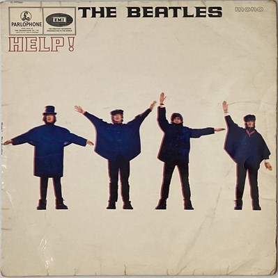 Lot 71 - THE BEATLES - HELP LP (RARE SLEEVE MISPRINT - UK MONO - PMC 1255)