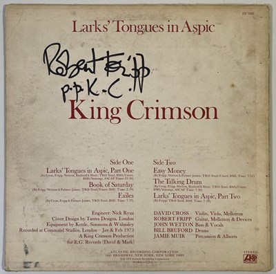Lot 301 - ROBERT FRIPP SIGNED LP.