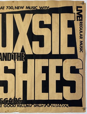 Lot 538 - SIOUXSIE AND THE BANSHEES - ORIGINAL 1980 CONCERT POSTER.