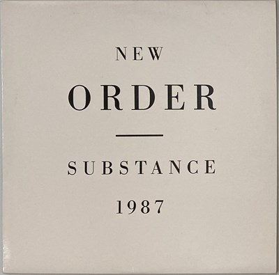 Lot 24 - NEW ORDER - SUBSTANCE 1987 LP (WHITE LABEL TEST PRESSING - FACT 200)