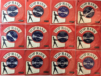 Lot 284 - TOP RANK 7" - 'BLUE LABEL' RELEASES