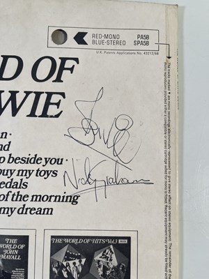 Lot 588 - DAVID BOWIE - SIGNED COPY OF 'THE WORLD OF..'.