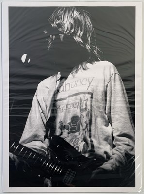 Lot 2420380 - NIRVANA - LIMITED EDITION RAB LEWIN SIGNED KURT COBAIN PHOTO PRINT.
