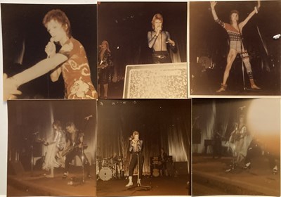 Lot 410 - DAVID BOWIE ZIGGY FAN TAKEN STAGE PHOTOGRAPHS 