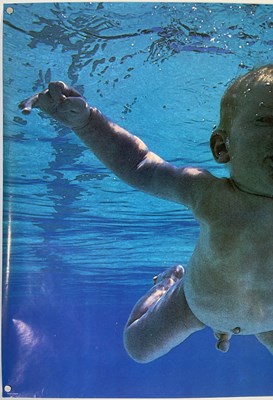 Lot 47 - NIRVANA - ORIGINAL 1990 NEVERMIND COVER POSTER.