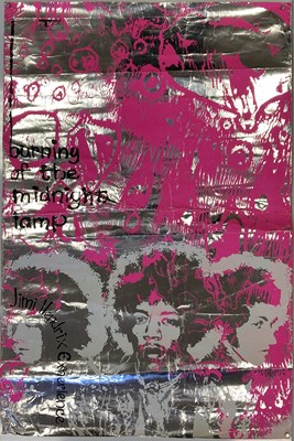 Lot 427 - JIMI HENDRIX BURNING THE MIDNIGHT OIL ORIGINAL POSTER.