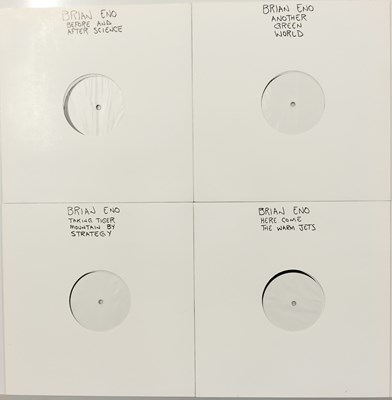 Lot 3 - BRIAN ENO - CONTEMPORARY WHITE LABEL TEST PRESSING LPs