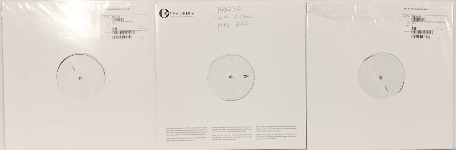 Lot 4 - BRIAN ENO - 2018 WHITE LABEL TEST PRESSING LPs.