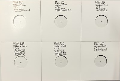 Lot 5 - BRIAN ENO - MUSIC FOR INSTALLATIONS CONTEMPORARY WHITE LABEL TEST PRESSING LPs