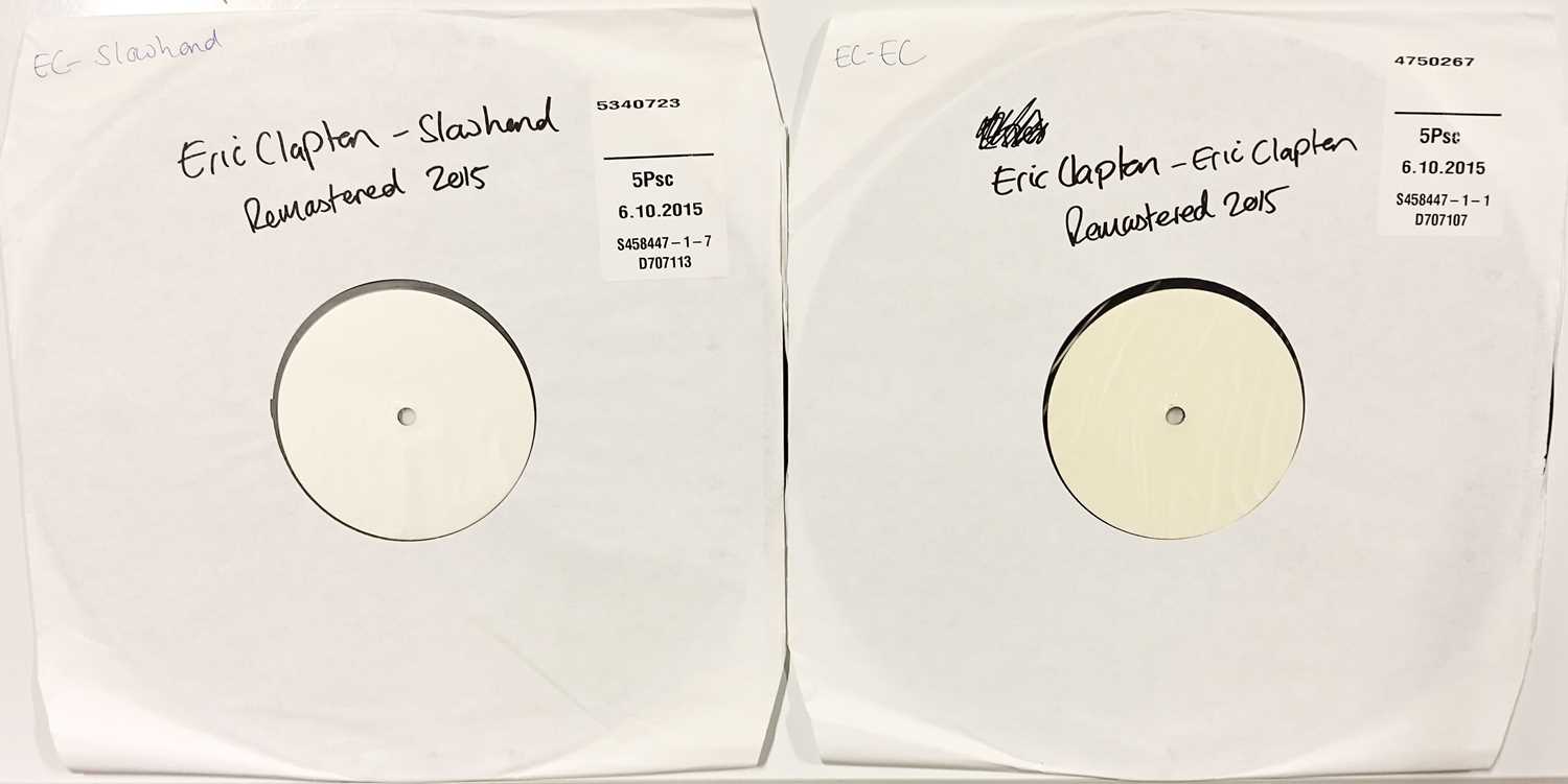 Lot 7 - ERIC CLAPTON - 2015 WHITE LABEL TEST PRESSING LPs