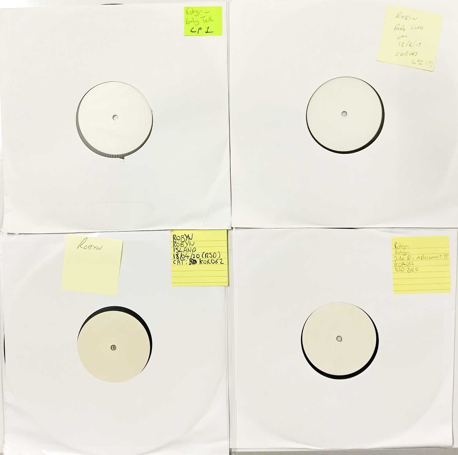 Lot 12 - ROBYN - CONTEMPORARY WHITE LABEL TEST PRESSING LPs