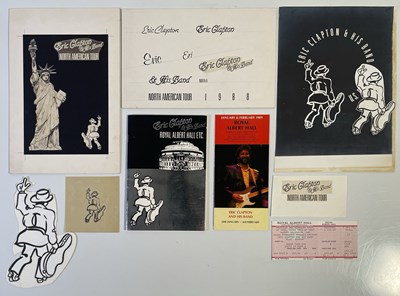 Lot 442 - ERIC CLAPTON - PRODUCTION MATERIALS USED FOR 1988 TOUR PROGRAMME.