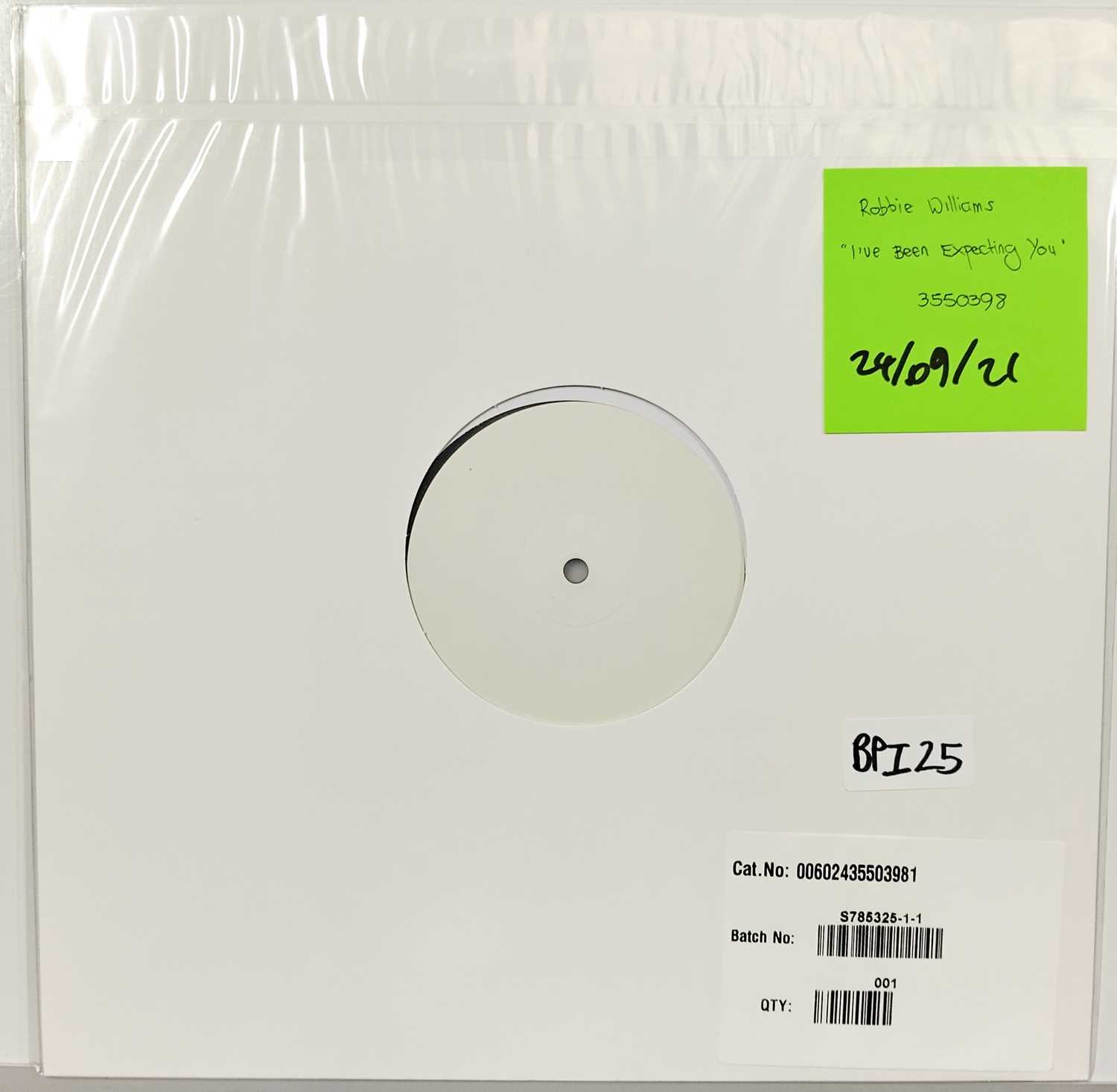 Lot 25 - ROBBIE WILLIAMS - I'VE BEEN EXPECTING YOU LP (2021 - 3550398)
