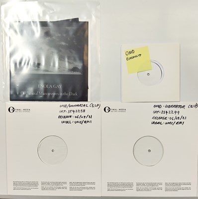 Lot 35 - ORCHESTRAL MANOEUVRES IN THE DARK - CONTEMPORARY WHITE LABEL TEST PRESSING LPs.