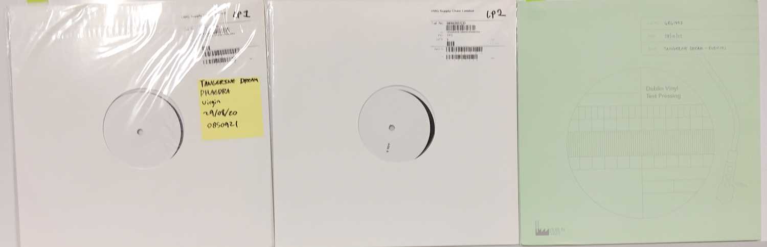 Lot 39 - TANGERINE DREAM - CONTEMPORARY WHITE LABEL TEST PRESSING LPs.
