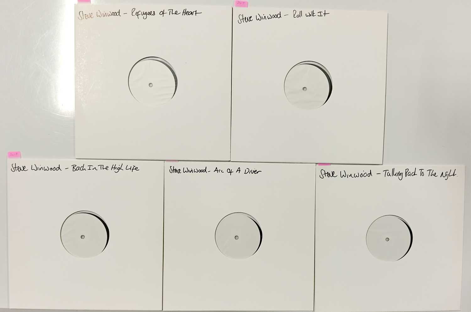 Lot 41 - STEVE WINWOOD - CONTEMPORARY WHITE LABEL TEST PRESSING LPs