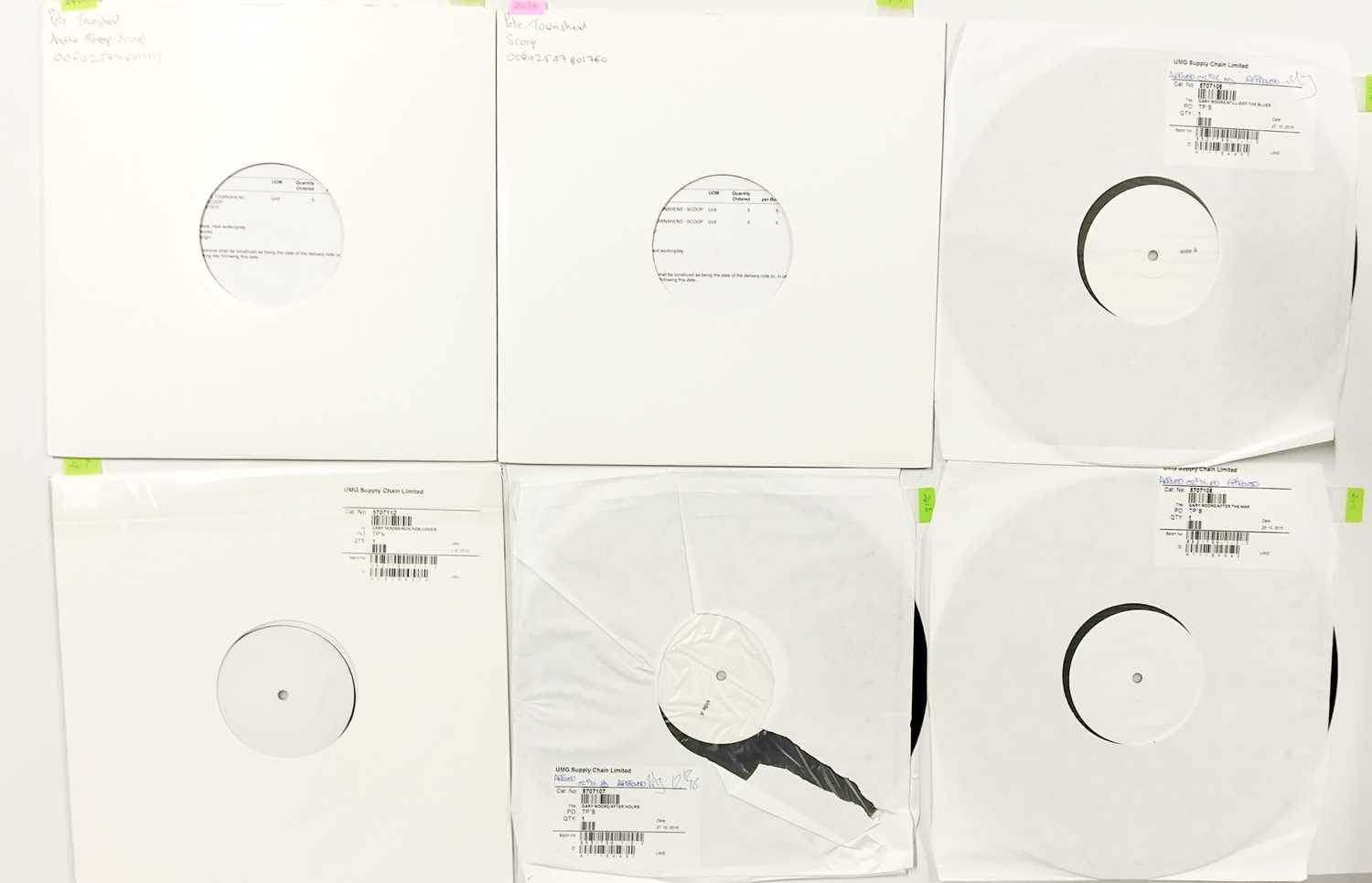 Lot 42 - PETE TOWNSHEND AND GARY MOORE - CONTEMPORARY WHITE LABEL TEST PRESSING LPs.