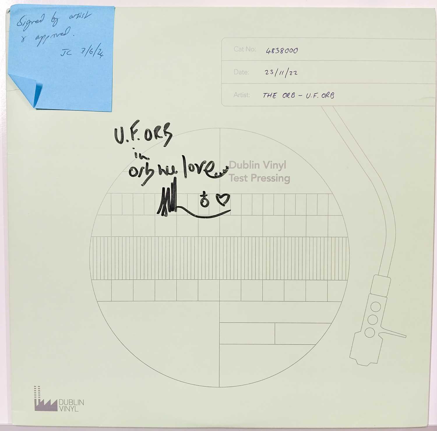Lot 72 - THE ORB - U.F.ORB LP (2022 - 4838000)