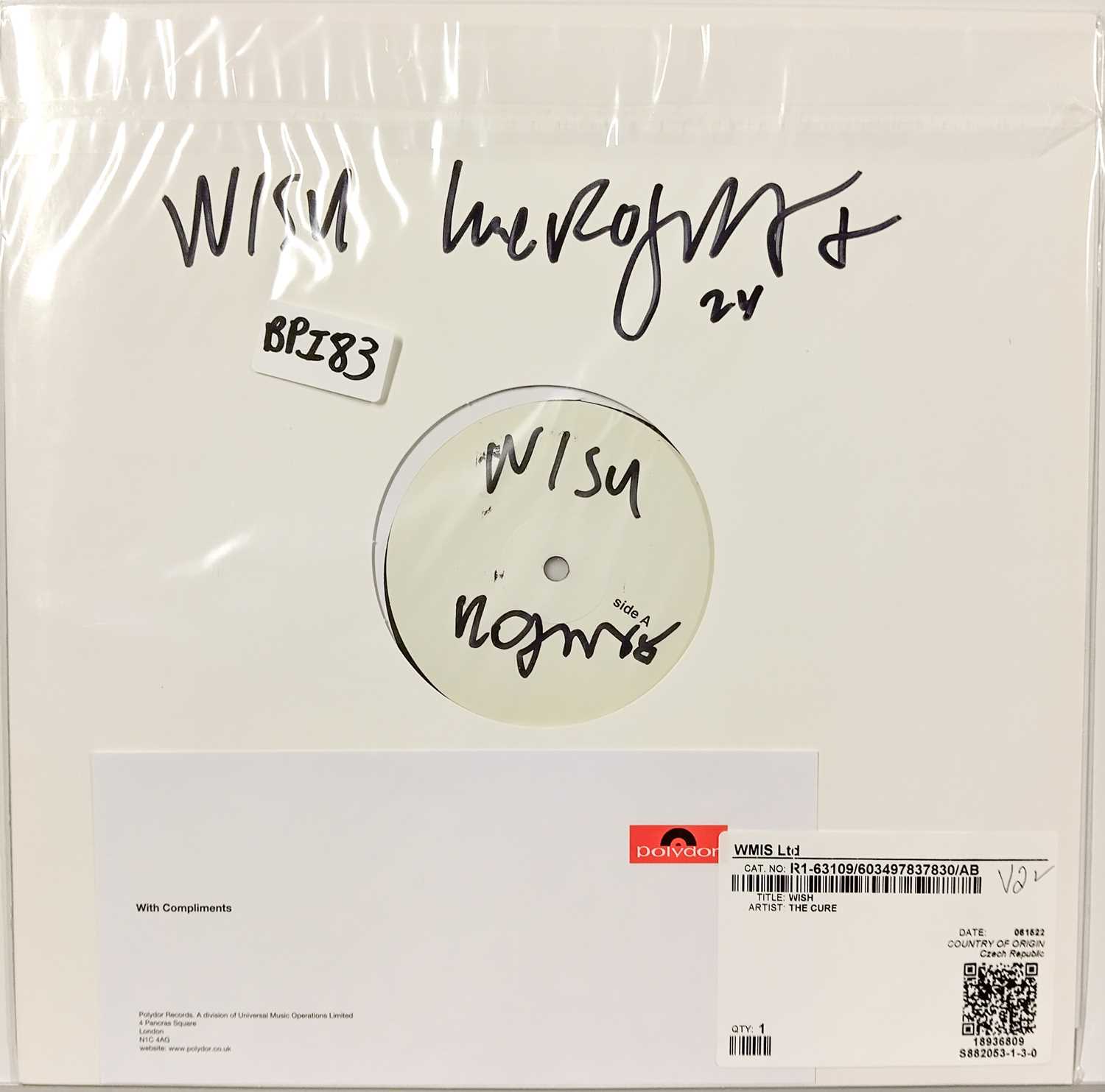 Lot 83 - THE CURE - WISH LP - RECORD 1 OF 2 (2022 - R1-63109) - SIGNED BY ROBERT SMITH