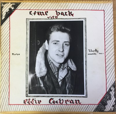 Lot 396 - EDDIE COCRHAN - COME BACK WITH (PRIVATE ACETATE RECORDING LP)