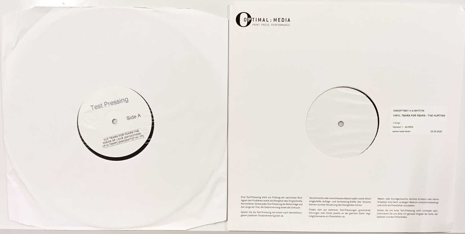 Lot 96 - TEARS FOR FEARS - CONTEMPORARY WHITE LABEL TEST PRESSING LPs
