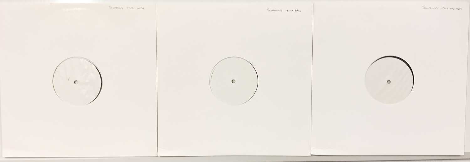Lot 98 - SCORPIONS - CONTEMPORARY WHITE LABEL TEST PRESSING LPs