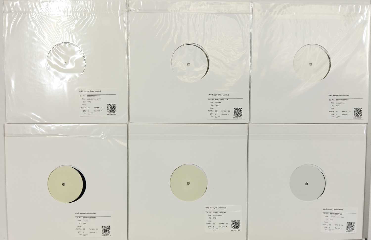 Lot 106 - J.J. Cale - 2023 WHITE LABEL TEST PRESSING LPs