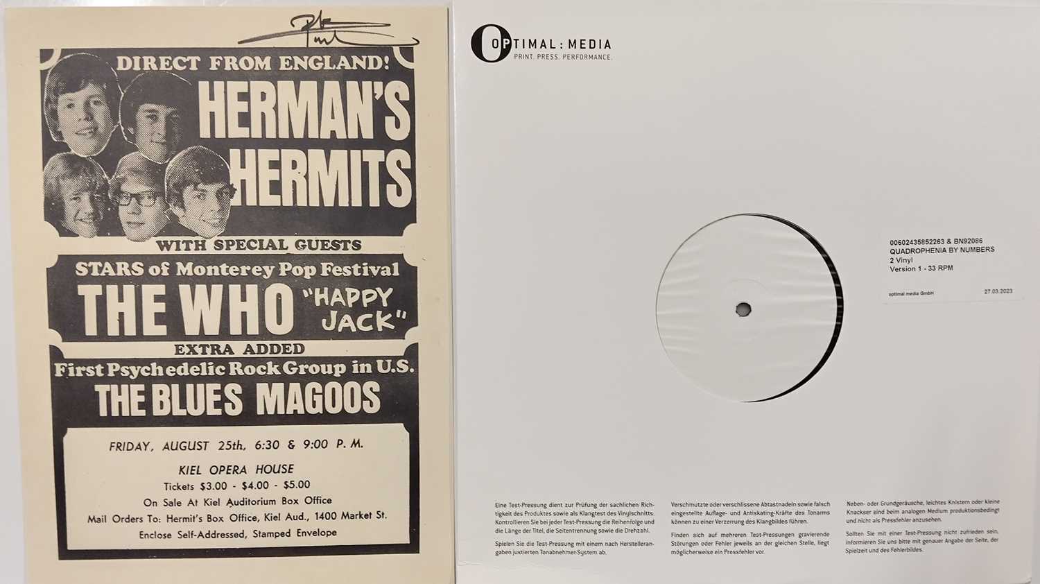 Lot 116 - THE WHO - QUADROPHENIA BY NUMBERS LP (2023 - 00602435852263)
