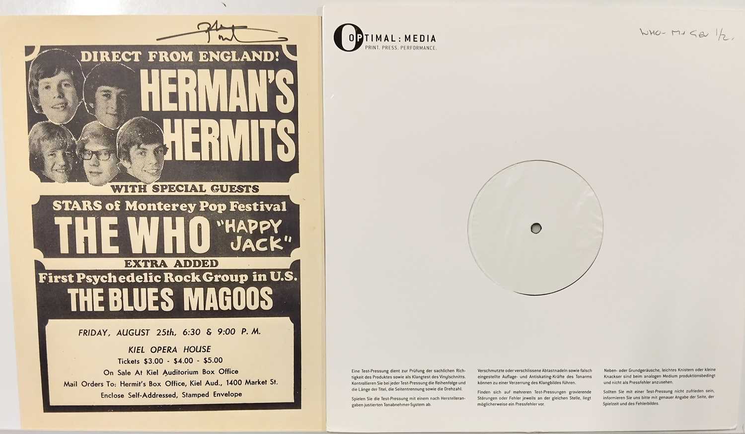 Lot 118 - THE WHO - MY GENERATION LP (BL53940-01)