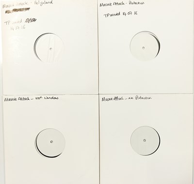 Lot 122 - MASSIVE ATTACK - CONTEMPORARY WHITE LABEL TEST PRESSING LPs