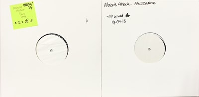 Lot 123 - MASSIVE ATTACK - CONTEMPORARY WHITE LABEL TEST PRESSING LPs