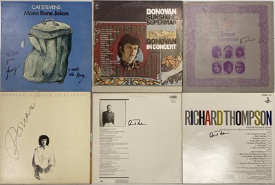 Lot 180 - FOLK AND FOLK ROCK STARS SIGNED LPS.