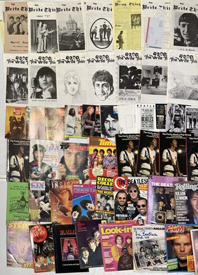 Lot 450 - THE BEATLES - LARGE COLLECTION OF MAGAZINES INC 1980S FANZINES.