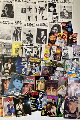 Lot 450 - THE BEATLES - LARGE COLLECTION OF MAGAZINES INC 1980S FANZINES.