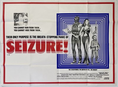 Lot 243187 - SEIZURE (1974) - ORIGINAL UK QUAD POSTER.