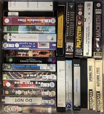 Lot 243230 - VERY LARGE VHS COLLECTION - DOCUMENTARIES / ART HOUSE FILMS AND MORE.