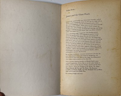 Lot 44 - ROALD DAHL - A SIGNED COPY OF 'JAMES AND THE GIANT PEACH'.