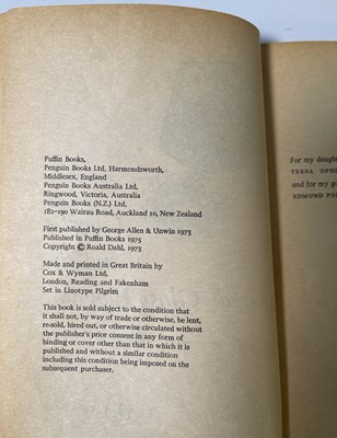 Lot 45 - ROALD DAHL - A SIGNED COPY OF 'CHARLIE AND THE GREAT GLASS ELEVATOR'.