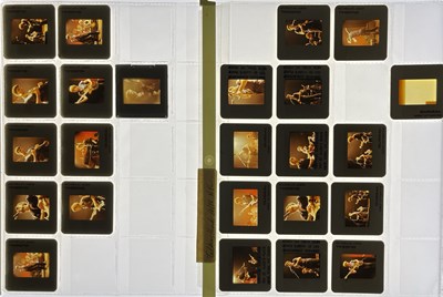 Lot 2420551 - TALKING HEADS - COLOUR TRANSPARENCIES - ONSTAGE IN NYC 1978.