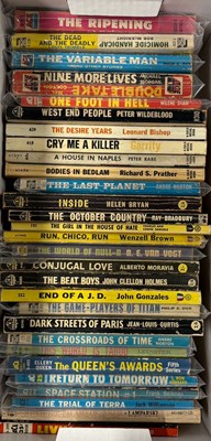Lot 47 - PULP FICTION - LARGE COLLECTION OF ORIGINAL 1950S PAPERBACK TITLES.