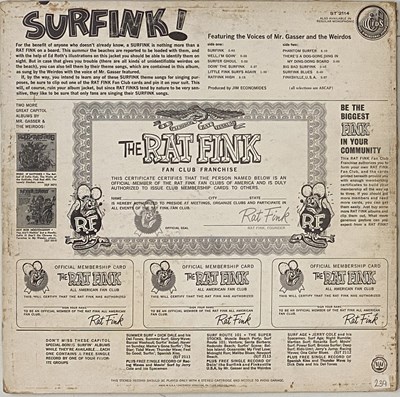 Lot 319 - MR WEIRDO AND THE GASSERS - SURFINK LP + 7" (US SURF - CAPITOL - ST-2114)