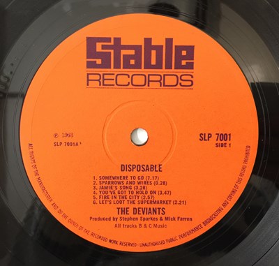 Lot 321 - THE DEVIANTS - DISPOSABLE LP (UK ORIGINAL - STABLE - SLP 7001)