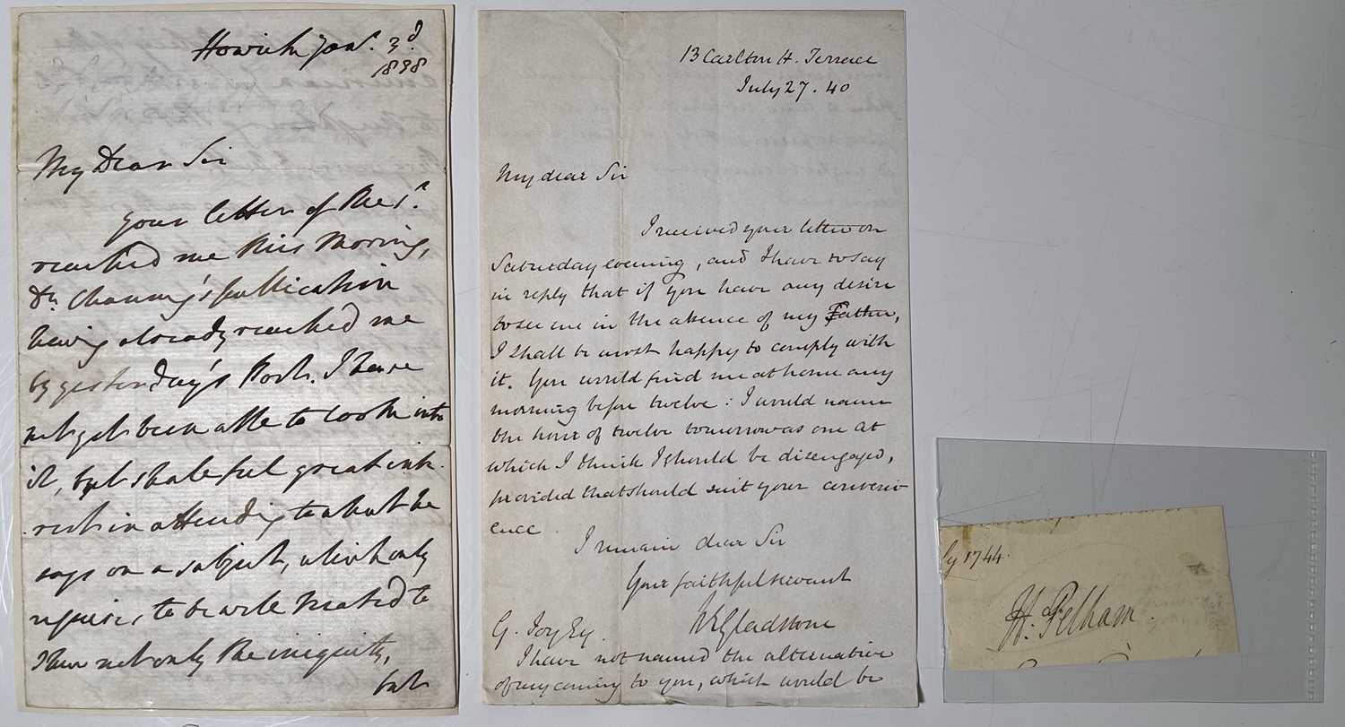 Lot 9 - UK PRIME MINISTERS - AUTOGRAPHED ITEMS.
