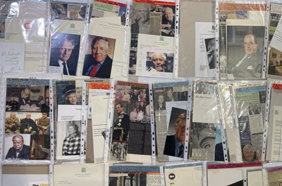 Lot 10 - POLITICIANS - LARGE COLLECTION OF LETTERS/SIGNATURES.