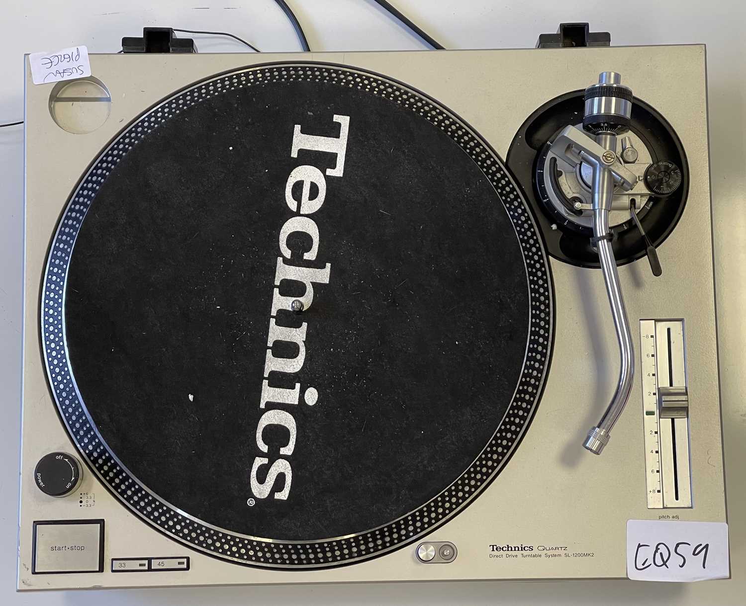 Lot 59 - TECHNICS - SL 1200 MK2 TURNTABLE.