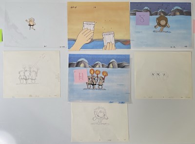 Lot 2430077 - JOHNNY HART - BC - ORIGINAL HAND DRAWN ANIMATION CELS.