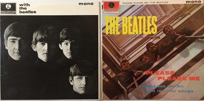 Lot 73 - THE BEATLES - PLEASE PLEASE ME/WITH THE BEATLES (UK MONO COPIES)