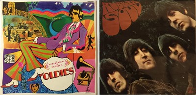 Lot 75 - THE BEATLES - RUBBER SOUL/OLDIES LPs - UK MONO ORIGINALS