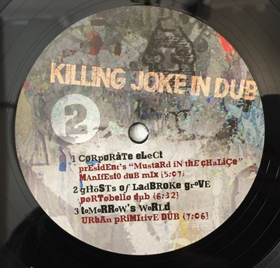 Lot 4 - KILLING JOKE - IN DUB 3 LP (VAV005)