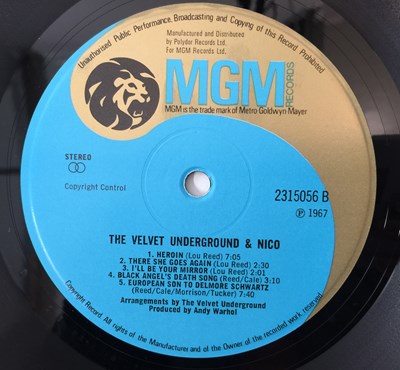 Lot 18 - THE VELVET UNDERGROUND & NICO LP (UK REPRESS W/ ORIGINAL UNPEELED US SLEEVE - 2315056)